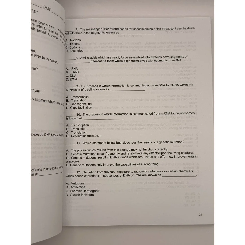 Friendly Biology Secular Version Homeschool Science Textbook Workbook Tests Joey